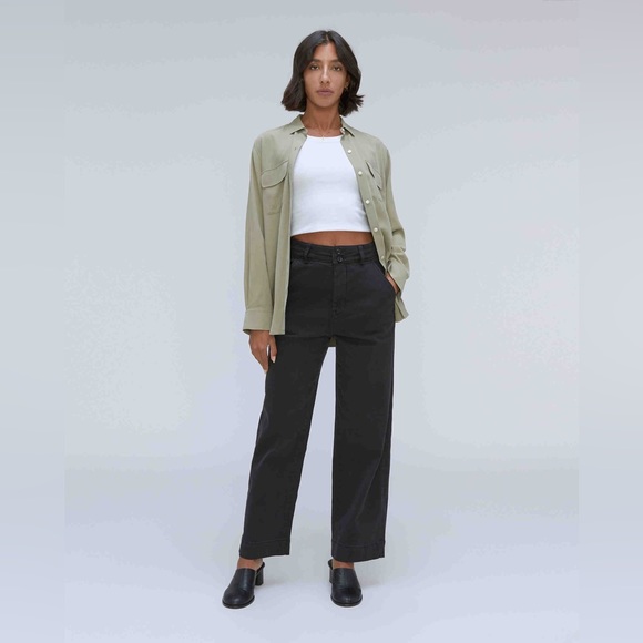 NWT Everlane The Organic Wide Leg Pant - Picture 2 of 13